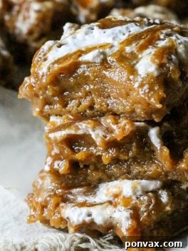 Pumpkin Caramel Marshmallow Fluff Bars