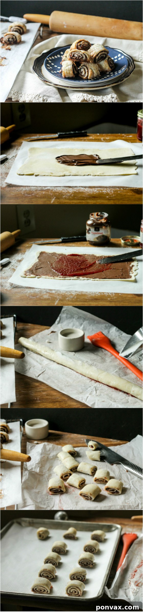 These flaky, melt-in-your-mouth Nutella Raspberry Rugelach are almost too easy to eat - they'll disappear before your eyes! They also keep incredibly well in the freezer.