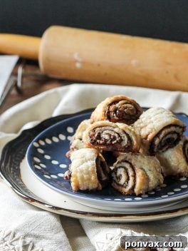 Raspberry Nutella Rugelach