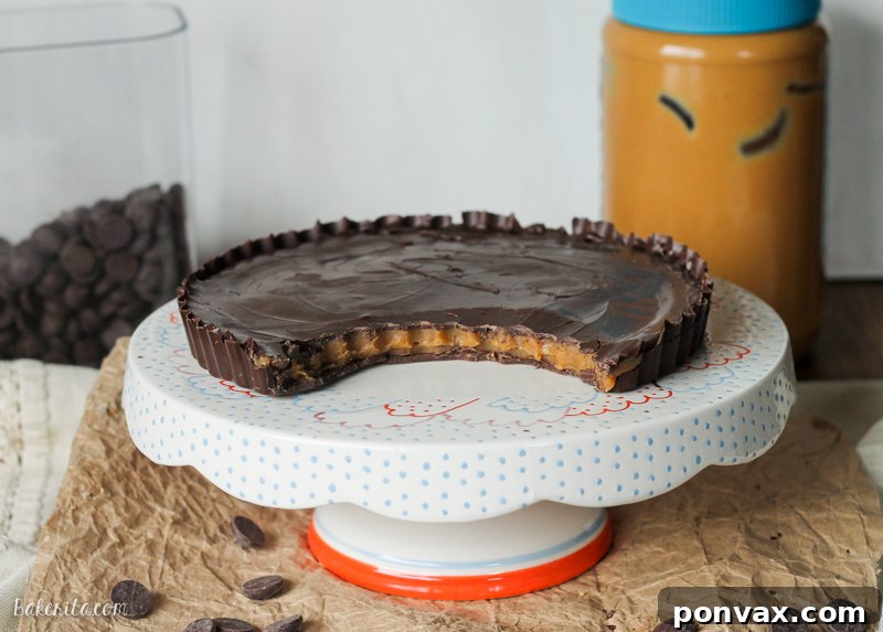 Close-up of the XL Peanut Butter Cookie Dough Cup, showing the rich texture of the cookie dough and the chocolate layers.