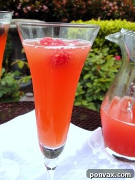 Cran Passion Sparkler drink garnished with fresh berries