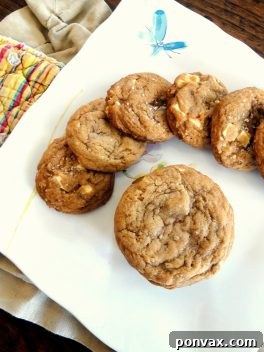 Salted Caramel White Chocolate Cookies