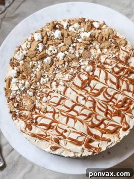 This No-Bake Peanut Butter Dulce de Leche Cheesecake with Popcorn Crust is a unique and whimsical dessert that's super easy to make and incredibly delicious! You'll love the crunchy popcorn crust with the creamy, sweet cheesecake filling.