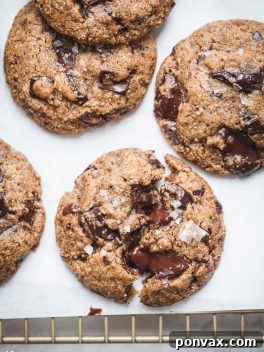Irresistible Paleo Chocolate Chip Cookies Vegan Friendly 15 A plate of golden brown Paleo Chocolate Chip Cookies with melted chocolate chunks.