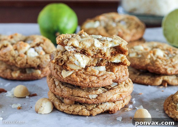 Fresh Lime Zest and Toasted Coconut Flakes for Tropical Cookies