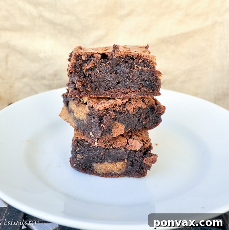 Irresistible Peanut Butter Cookie Fudge Brownies