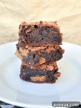 Peanut Butter Cookie Fudge Brownies Recipe Image