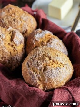 Delicious Cinnamon Sugar Pumpkin Rolls, an easy no-yeast recipe perfect for fall breakfast or snack.