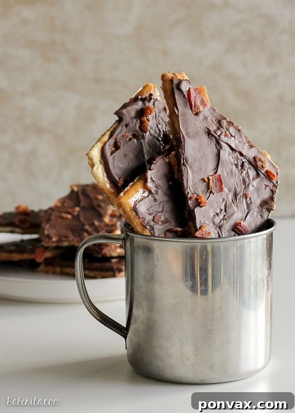 This Bacon Toffee is easy, delicious, and super addictive! Bacon adds a smoky, salty twist to a classic holiday favorite. Only five ingredients!