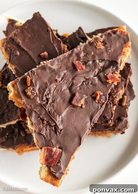 This Bacon Toffee is easy, delicious, and super addictive! Bacon adds a smoky, salty twist to a classic holiday favorite. Only five ingredients!