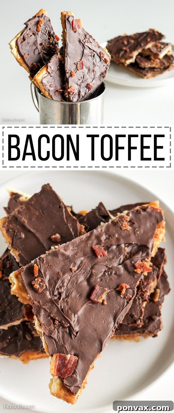 This Bacon Toffee is easy, delicious, and super addictive! Bacon adds a smoky, salty twist to a classic holiday favorite. Only five ingredients!