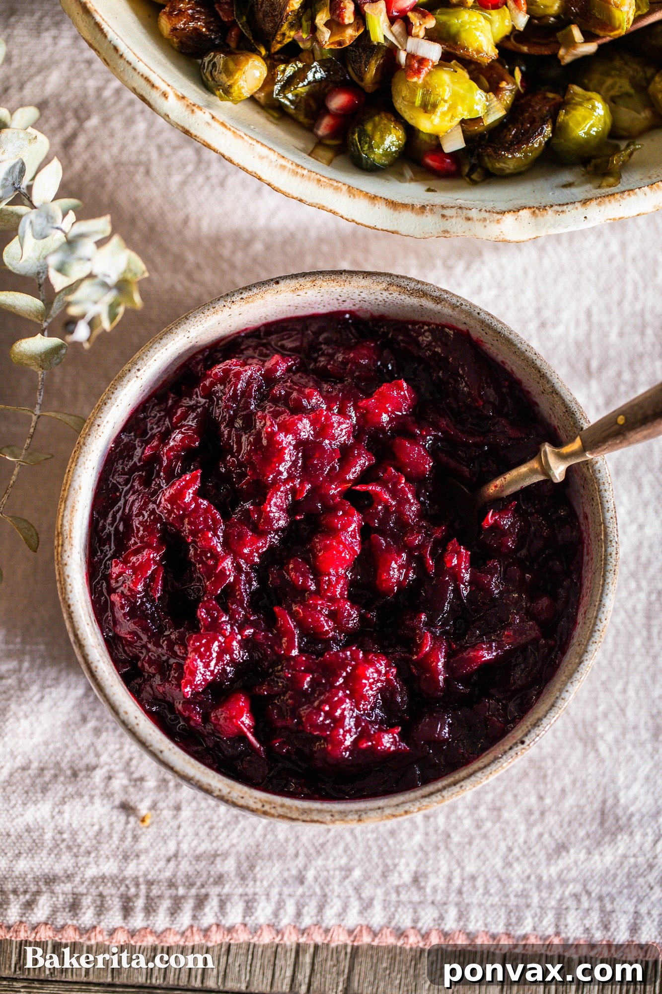 Naturally Sweetened Paleo Cranberry Relish 3 Close-up of freshly made healthy paleo cranberry sauce simmering gently in a saucepan, showcasing the bursting cranberries and vibrant orange zest.