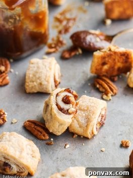 These Apple Butter Rugelach will be gone before you know it - you can't eat just one! Butter and cream cheese make the rugelach dough super tender and flaky.